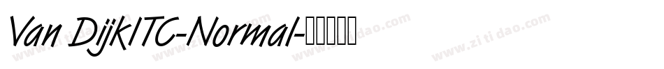 Van DijkITC-Normal字体转换